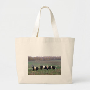Bolso De Tela Gigante Rebaño de vacas de Beltie en caída