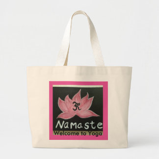 Bolso De Tela Gigante Recepción de Namaste a la yoga