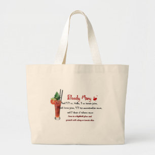 Bolso De Tela Gigante Receta de la bebida del bloody mary