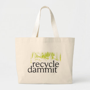 Bolso De Tela Gigante recicle dammit