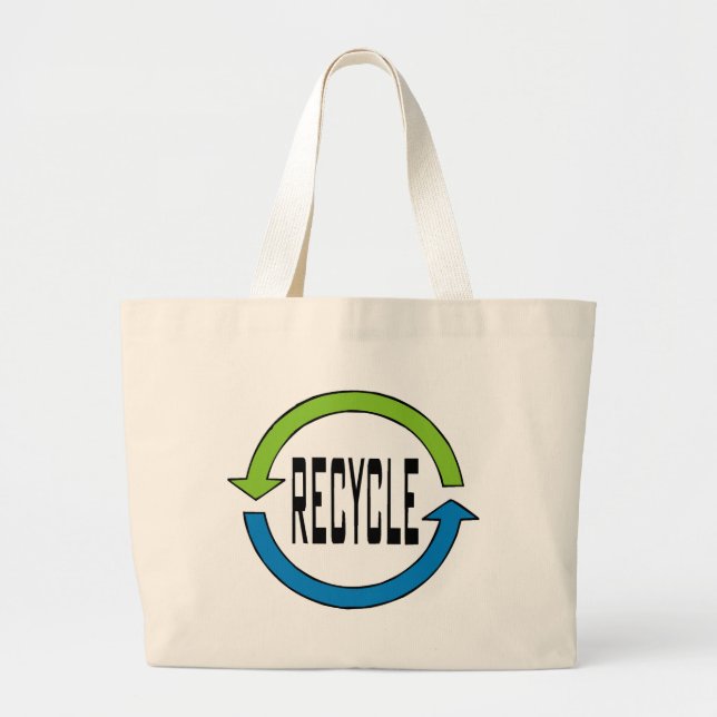 Bolso De Tela Gigante Recicle el totebag (Frente)