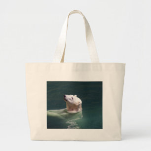 Bolso De Tela Gigante Reclinación del oso polar