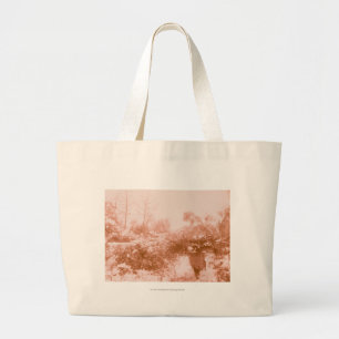 Bolso De Tela Gigante Recolector de madera de la mujer