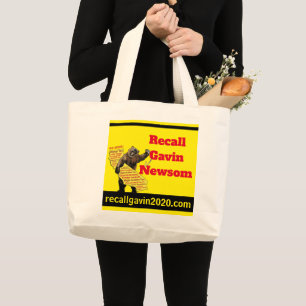 Bolso De Tela Gigante Recuerde Gavin Newsom