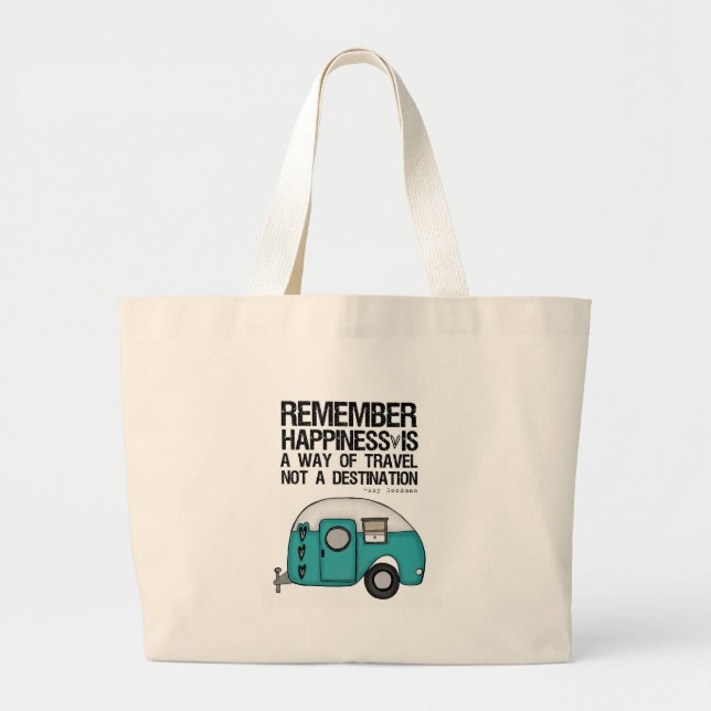 Bolso De Tela Gigante recuerde la felicidad (Frente)