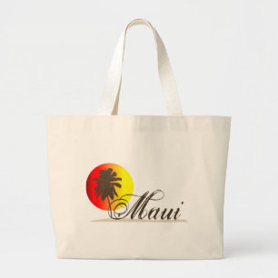 Bolso De Tela Gigante Recuerdo de Maui Hawaii
