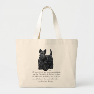 Bolso De Tela Gigante Recuerdo de Terrier Escocés - Perro MACHO