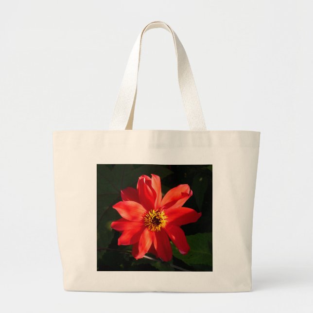 Bolso De Tela Gigante Red Dahlia (Obispo de Llandaff) (Frente)