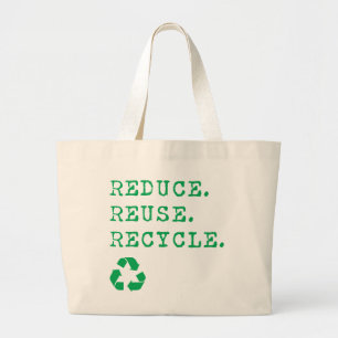 Bolso De Tela Gigante Reduce.Reuse.Recycle.