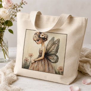 Bolso De Tela Gigante Regalo de boda caprichoso para niña de las flores
