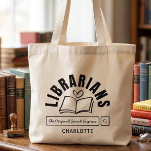 Bolso De Tela Gigante Regalo de dicho divertido para bibliotecario amant