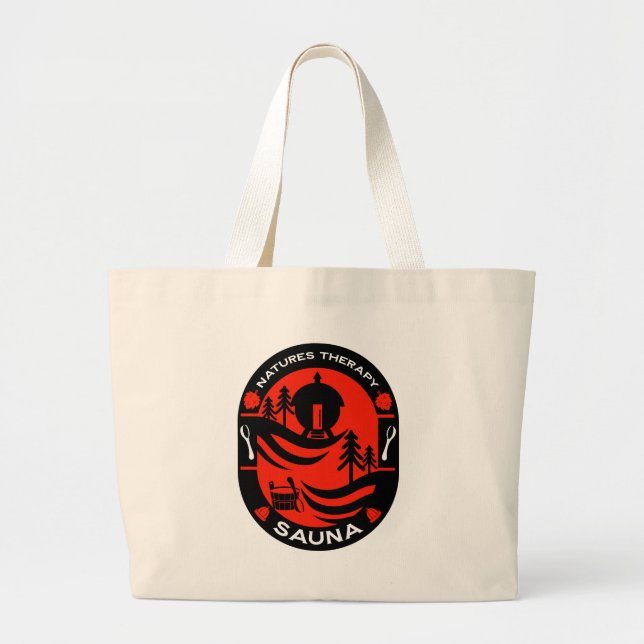 Bolso De Tela Gigante regalo de la sauna de lujo (Frente)