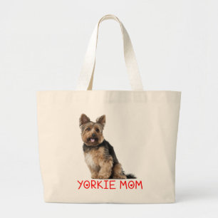 Bolso De Tela Gigante Regalo de perro cachorro Yorkshire Terrier Mamá Yo