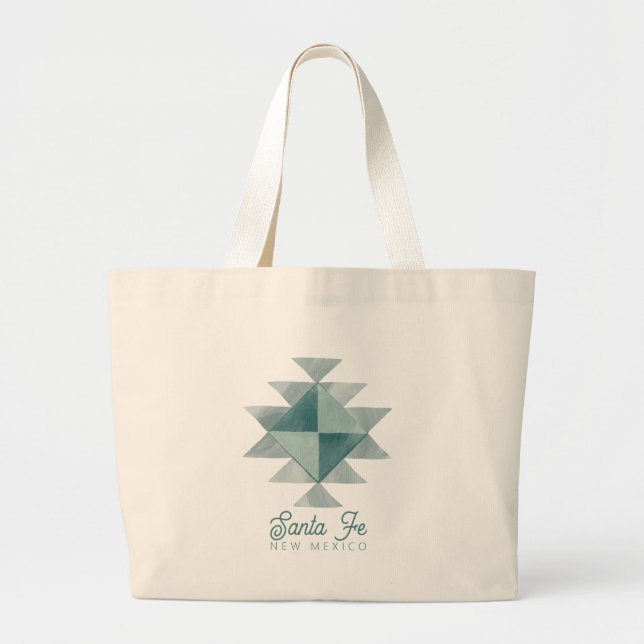 Bolso De Tela Gigante Regalo de Santa fe Nuevo México (Frente)