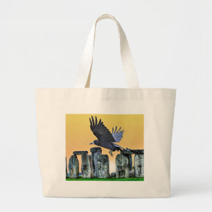 Bolso De Tela Gigante Regalo de Stonehenge y Rook Corvid-lover
