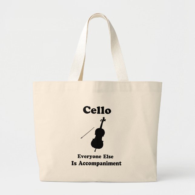 Bolso De Tela Gigante Regalo del violoncelo (Frente)