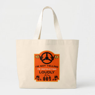 Bolso De Tela Gigante Regalo divertido para instructor de conducir