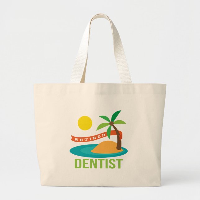 Bolso De Tela Gigante Regalo jubilado del dentista (Frente)