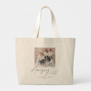 Bolso De Tela Gigante Regalo personalizado de foto increíble para Nanna