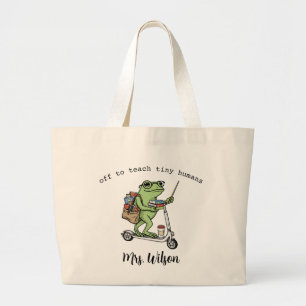 Bolso De Tela Gigante Regalo personalizado de rana divertida para maestr