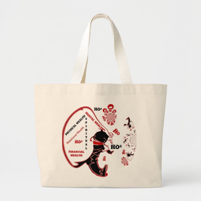 Bolso De Tela Gigante Regalo secreto Santa - Prosperidad y Riqueza (Frente)