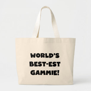 Bolso De Tela Gigante Regalos blancos y negros del Mejor-est Gammie del