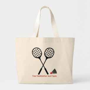 Bolso De Tela Gigante Regalos de bádminton, personalizado de racquet y d