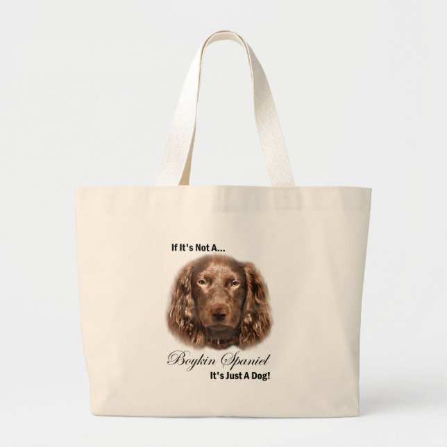 Bolso De Tela Gigante Regalos de Boykin Spaniel (Frente)