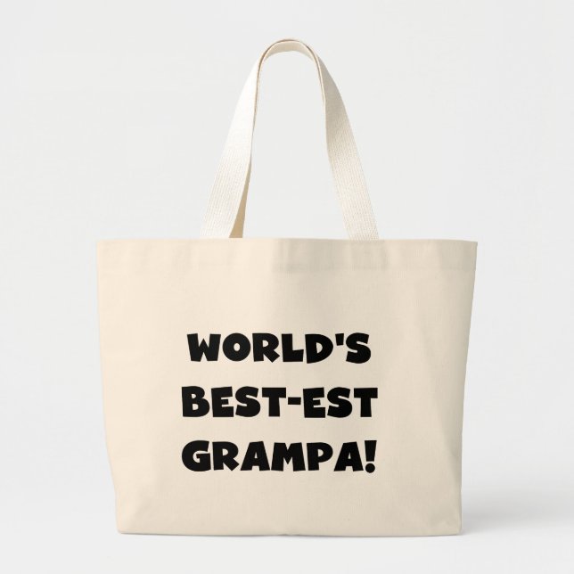 Bolso De Tela Gigante Regalos de camisetas Grampa más grandes del mundo  (Frente)