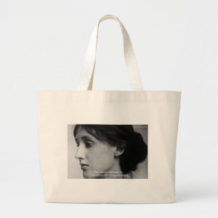 Bolso De Tela Gigante Regalos de citas de sabiduría de Virginia Woolf "E