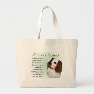 Bolso De Tela Gigante Regalos de Clumber Spaniel