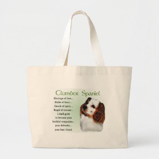 Bolso De Tela Gigante Regalos de Clumber Spaniel