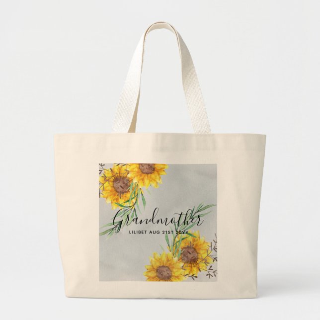 Bolso De Tela Gigante Regalos de GRANDMA - Personalización del tema del  (Frente)