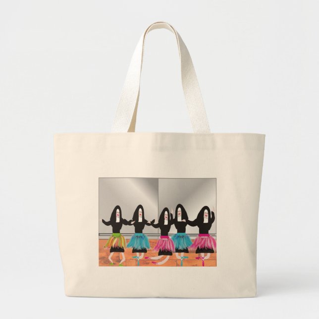 Bolso De Tela Gigante Regalos de la bailarina de la monja (Frente)