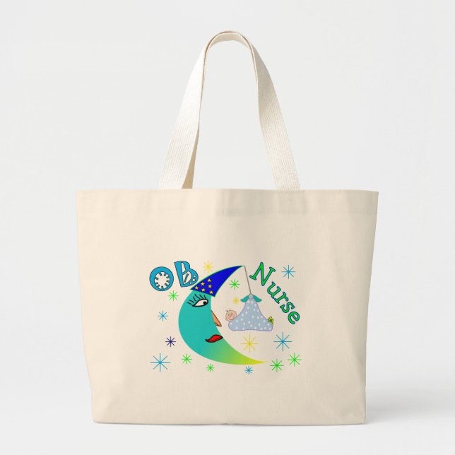 Bolso De Tela Gigante Regalos de la enfermera de OB (Frente)