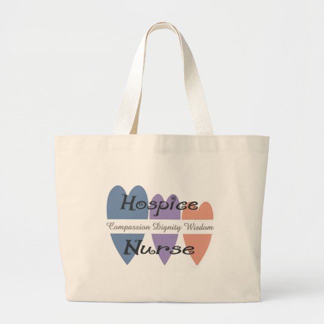 Bolso De Tela Gigante Regalos de la enfermera del hospicio (Frente)