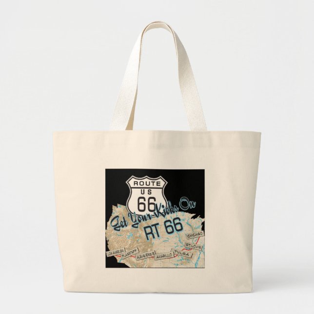 Bolso De Tela Gigante regalos de la ruta 66 (Frente)