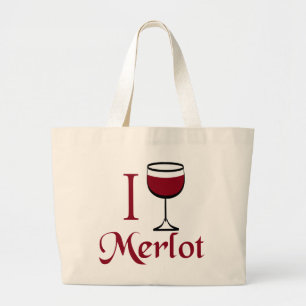 Bolso De Tela Gigante Regalos de Merlot Wine Lover