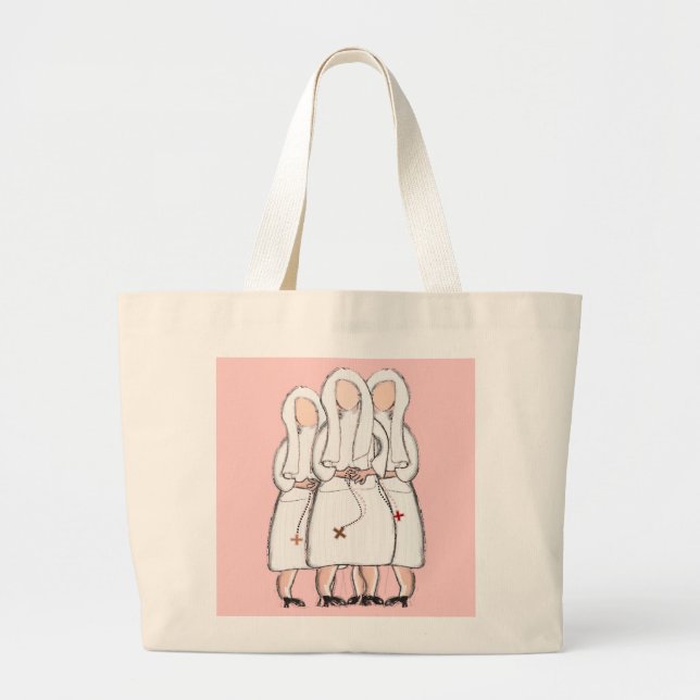 Bolso De Tela Gigante Regalos de monjas "Tres hermanas" (Frente)