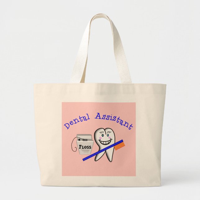 Bolso De Tela Gigante Regalos del ayudante de dentista (Frente)