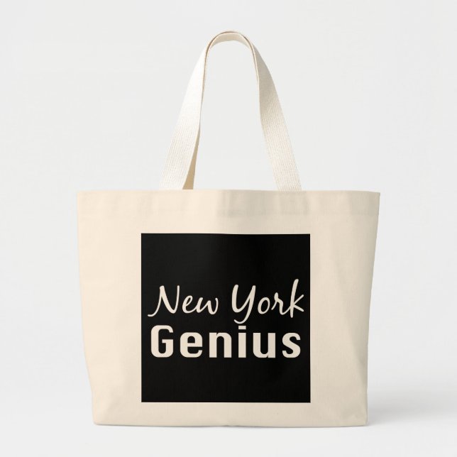 Bolso De Tela Gigante Regalos del genio de Nueva York (Frente)