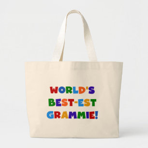 Bolso De Tela Gigante Regalos del Mejor-est Grammie del mundo brillante