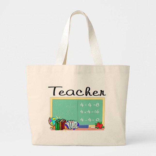 Bolso De Tela Gigante Regalos del profesor (Frente)