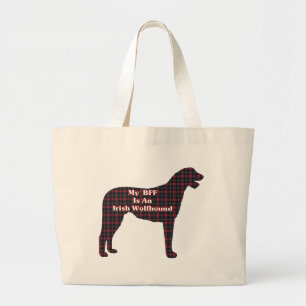 Bolso De Tela Gigante Regalos del Wolfhound irlandés BFF