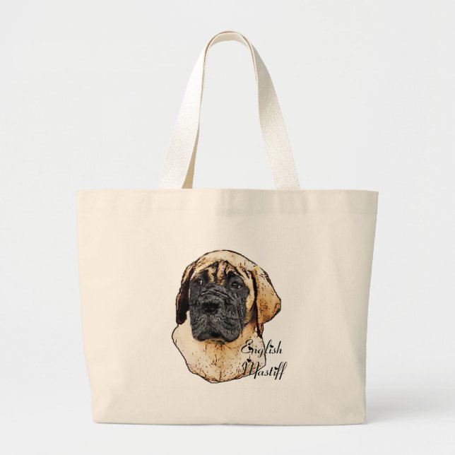 Bolso De Tela Gigante Regalos ingleses del arte del mastín (Frente)
