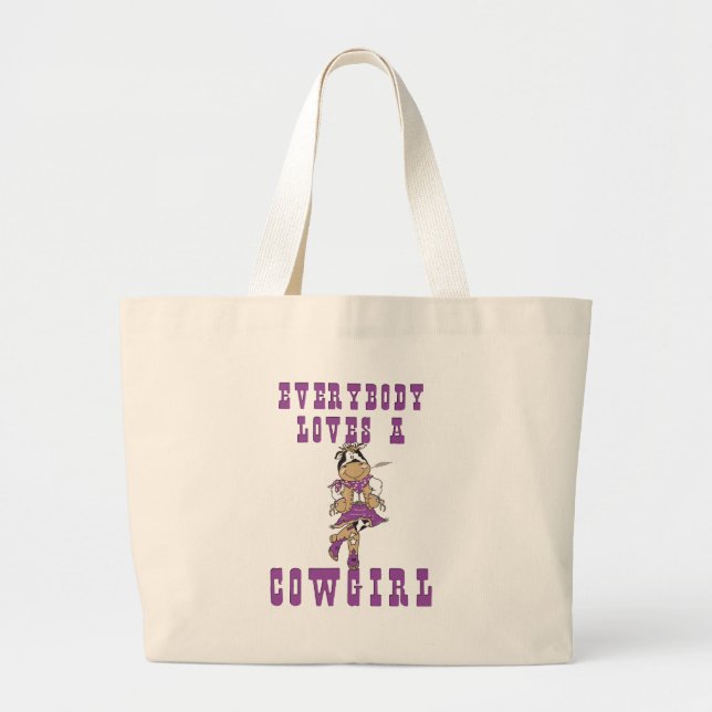 Bolso De Tela Gigante Regalos para chicas vacas (Frente)