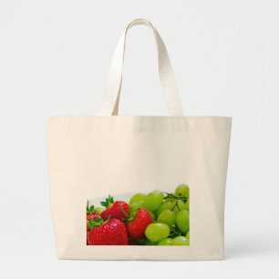 Bolso De Tela Gigante Regalos sanos del destino de la ensalada de fruta