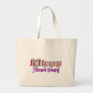 Bolso De Tela Gigante Regalos únicos de la enfermería INTENSIVA de ICU