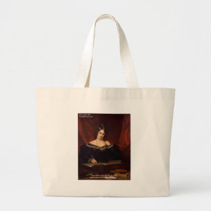 Bolso De Tela Gigante Regalos y Tarjetas Mary Shelly "Love Never Seen"