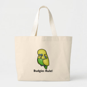 Bolso De Tela Gigante ¡Regla de Budgies!